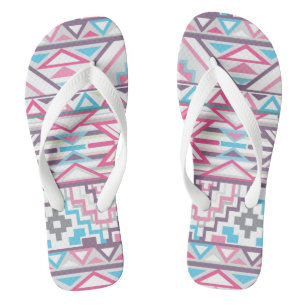 Abstract Geometric Aztec Pattern 3 Jandals