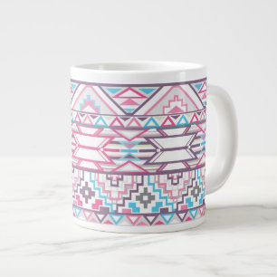Abstract Geometric Aztec Pattern 3 Large Coffee Mug
