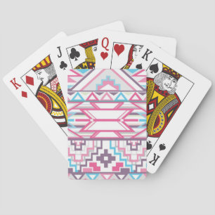 Abstract Geometric Aztec Pattern 3 Playing Cards