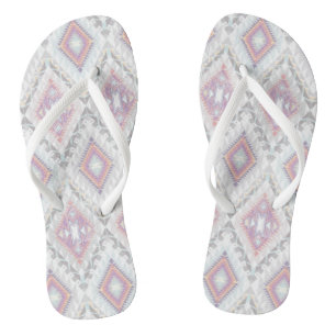 Abstract Geometric Aztec Pattern Jandals