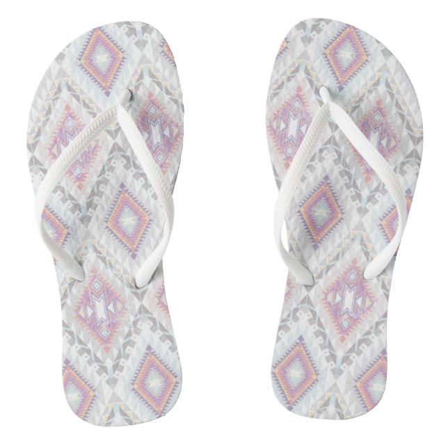 Abstract Geometric Aztec Pattern Jandals (Footbed)