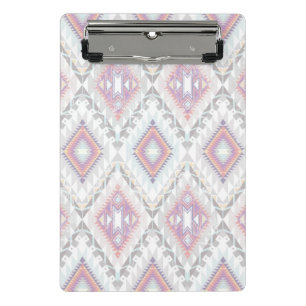 Abstract Geometric Aztec Pattern Mini Clipboard