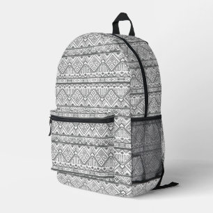Abstract Geometric Aztec Pattern Printed Backpack