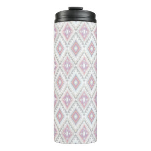 Abstract Geometric Aztec Pattern Thermal Tumbler