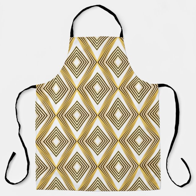 Abstract Geometric Background Art Deco Apron (Front)