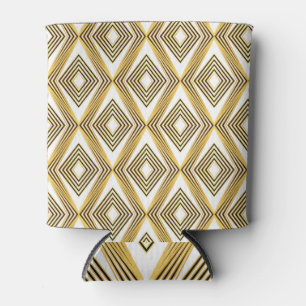 Abstract Geometric Background Art Deco Can Cooler