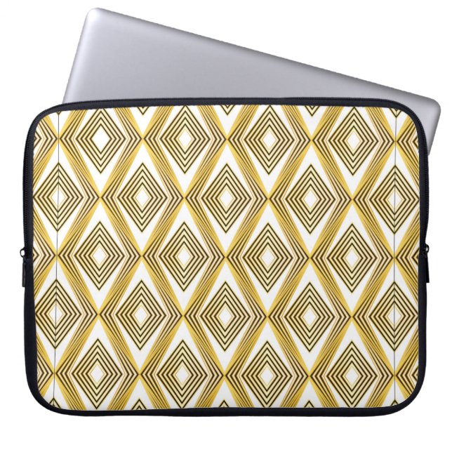Abstract geometric background. Art Deco.  Laptop Sleeve (Front)