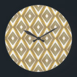 Abstract Geometric Background Art Deco Large Clock<br><div class="desc">Abstract geometric background.Art Deco.
Futuristic Deco: Abstract Geometry Paves Creative Pathways.
Abstract blue & white geometric background. Art Deco vibes in modern style.
background,  pattern,  abstract,  texture,  illustration,  white,  line,  blue,  geometric,  colourful,  modern,  triangle,  shape,  futuristic,  decoration,  polygon,  pixel,  brick,  cube,  rectangle</div>