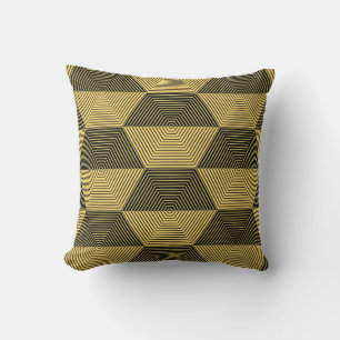 Abstract geometric background. Hexagonal mesh with Cushion