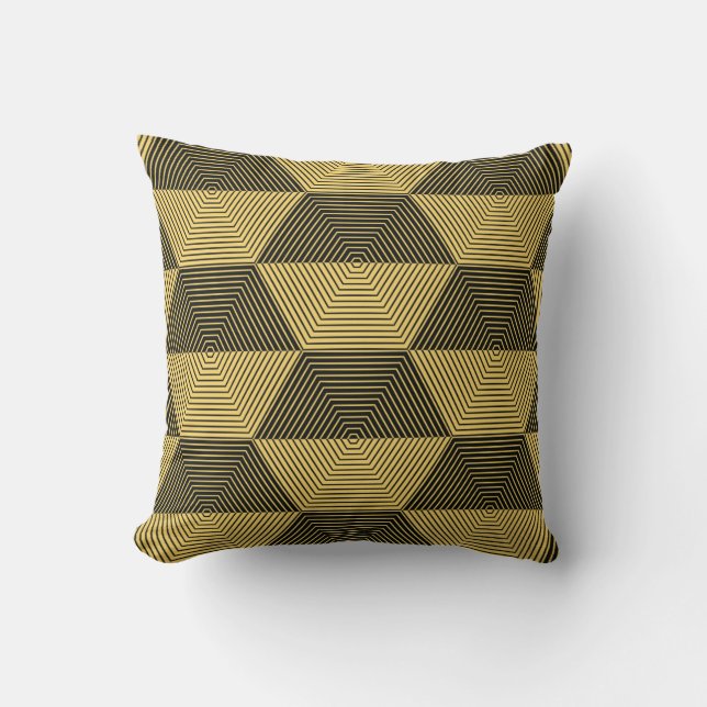 Abstract geometric background. Hexagonal mesh with Cushion (Front)