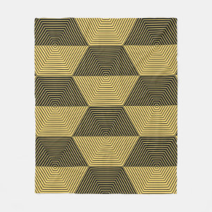 Abstract geometric background. Hexagonal mesh with Fleece Blanket