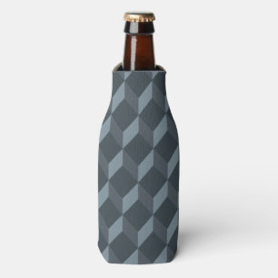 Abstract Geometric Background Pattern Bottle Cooler