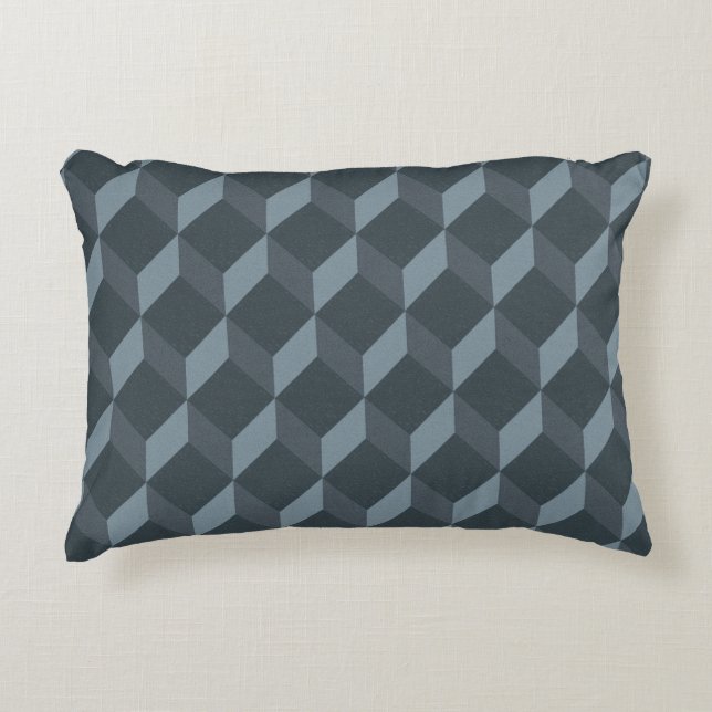 Abstract Geometric Background Pattern Decorative Cushion (Front)