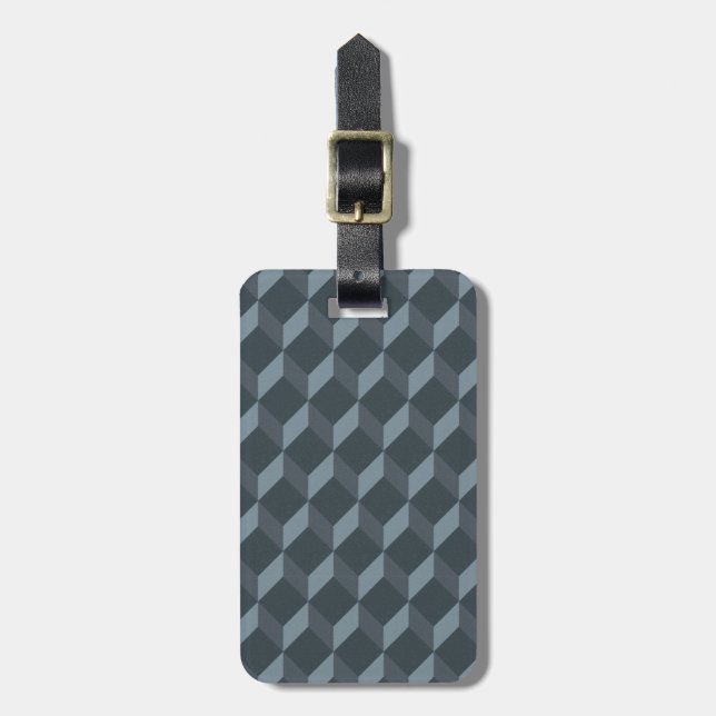 Abstract Geometric Background Pattern Luggage Tag (Front Vertical)