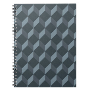 Abstract Geometric Background Pattern Spiral Notebook