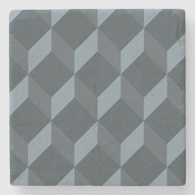 Abstract Geometric Background Pattern Stone Coaster (Front)