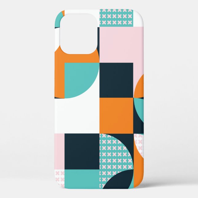 Abstract geometric background with squares,triangl Case-Mate iPhone case (Back)