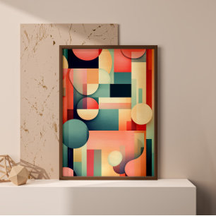 Abstract Geometric Bold Boho Print Wall Art