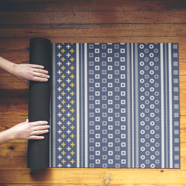 abstract geometric borders yoga mat (Creator Uploaded)
