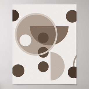 Abstract geometric circles poster