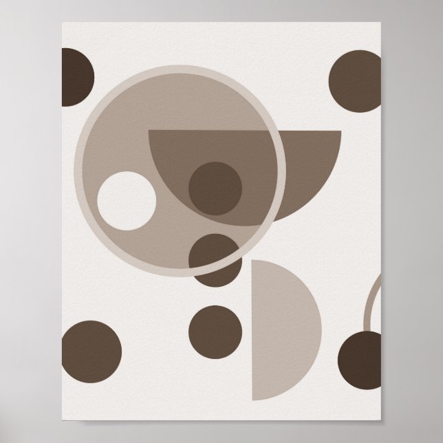 Abstract geometric circles poster (Front)