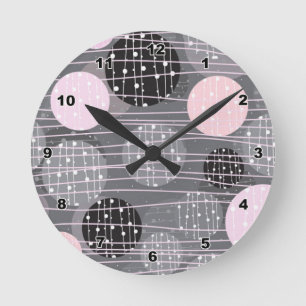 Abstract Geometric Circles Wall Clock
