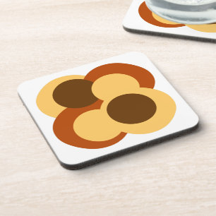 Abstract Geometric Circular Shapes Coaster