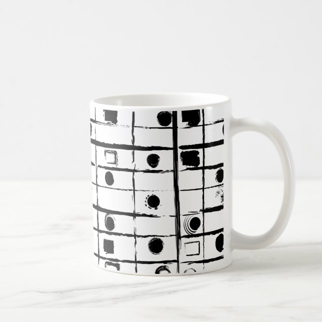 abstract geometric  coffee mug (Right)