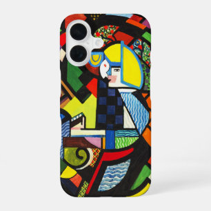 Abstract Geometric Colourful Modernist Painting iPhone 16 Case