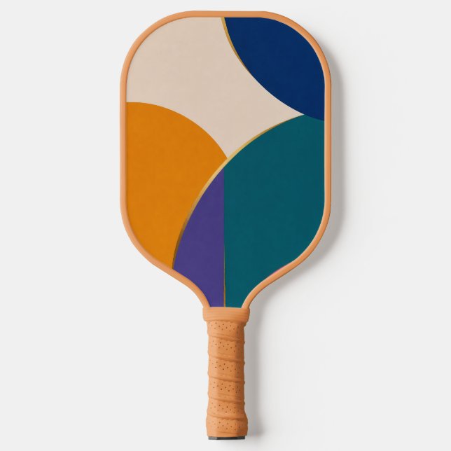 Abstract Geometric Colourful Pickleball Paddle  (Front)