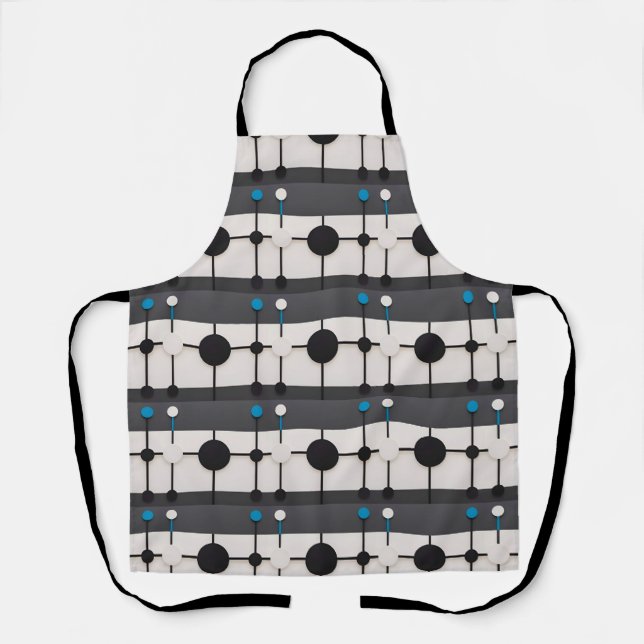Abstract Geometric Composition Featuring Circles Apron (Front)