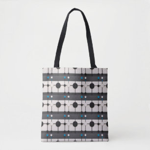 Abstract Geometric Composition Featuring Circles Tote Bag