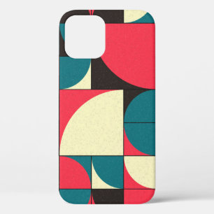 Abstract geometric, computational art illustration iPhone 12 case