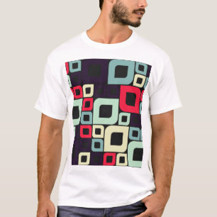 Abstract Geometric, Computational Art Illustration T-Shirt