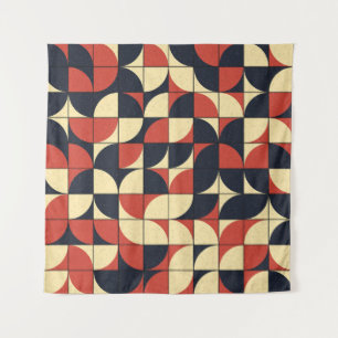 Abstract geometric: computational art. tapestry