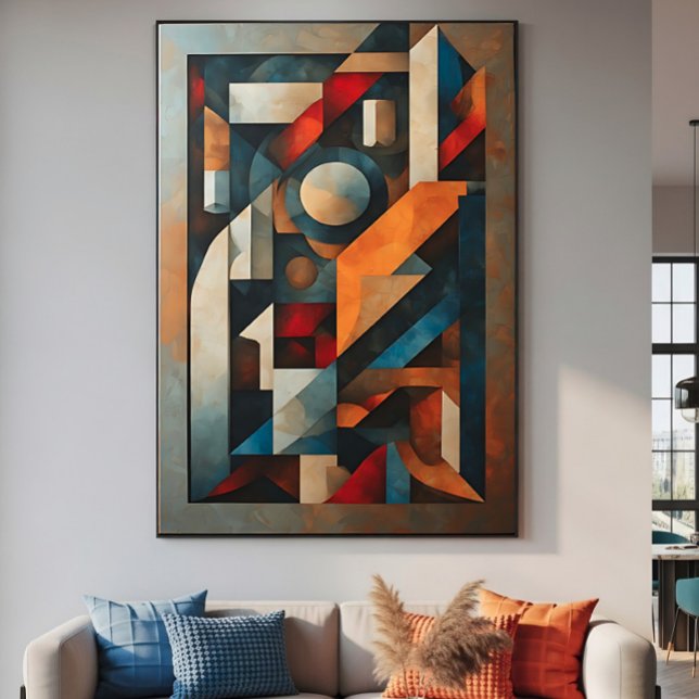 Abstract Geometric Cubist Modern Poster (Creator Uploaded)