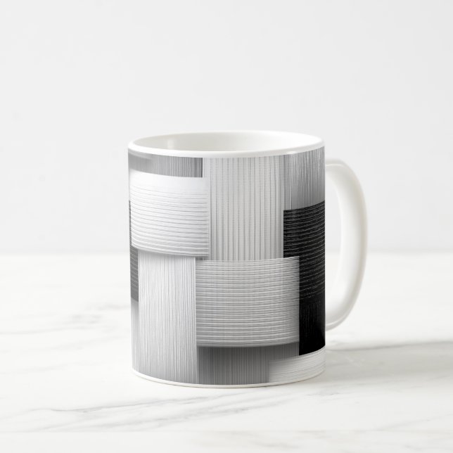 Abstract Geometric Design Coffee Mug (Front Right)
