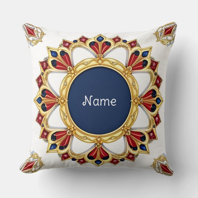 Abstract Geometric Design Cushion (Front)