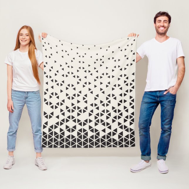 Abstract Geometric Design Fleece Blanket (In Situ)