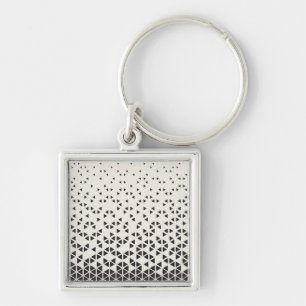 Abstract Geometric Design Key Ring