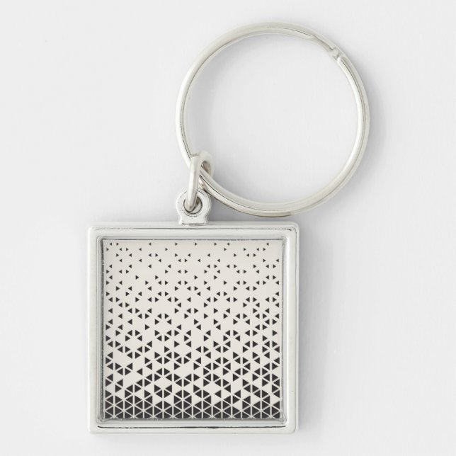 Abstract Geometric Design Key Ring (Front)