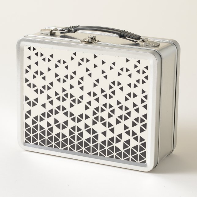 Abstract Geometric Design Metal Lunch Box (Front)