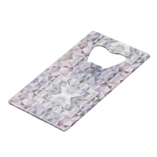 Abstract geometric design on a card-shaped object