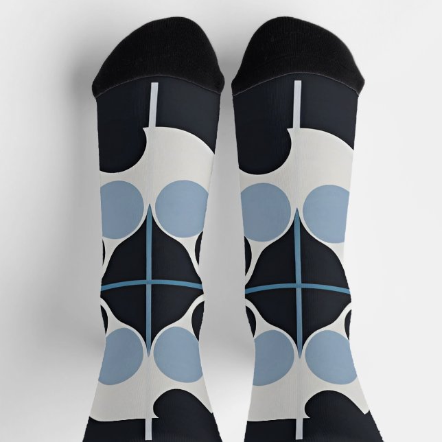 Abstract Geometric Design with Circular and Linear Socks (Top)