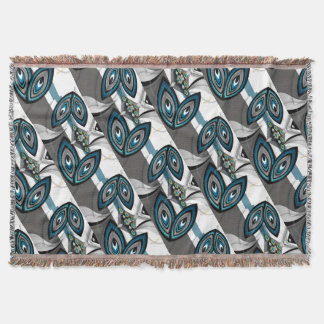 Abstract Geometric Elegance Throw Blanket