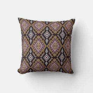 Abstract geometric ethnic, wallpaper design. cushion