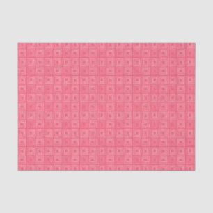 abstract geometric fashionable sixties pink tissue paper