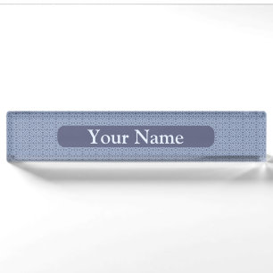 Abstract Geometric Graphic Artwork Nameplate