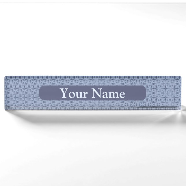 Abstract Geometric Graphic Artwork Nameplate (Front)