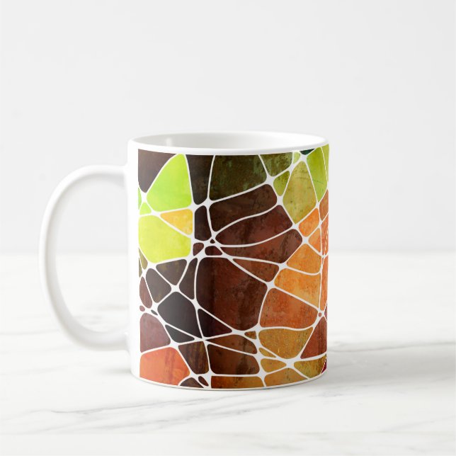 abstract geometric grunge backgroundabstract, agin coffee mug (Left)